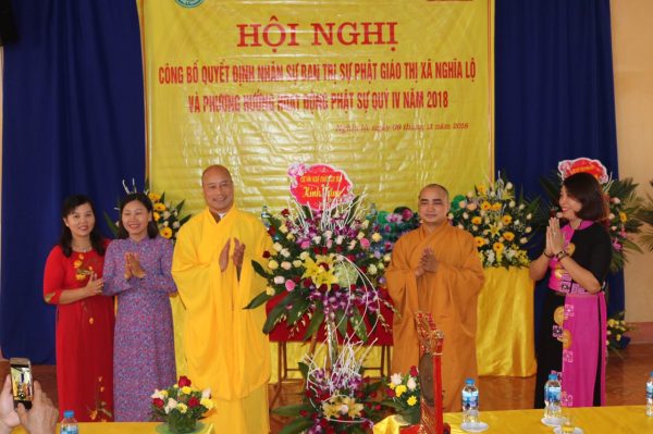 [Yên Bái] Ban Trị Sự GHPGVN Thị xã Nghĩa Lộ công bố lễ quyết định thay đổi nhân sự