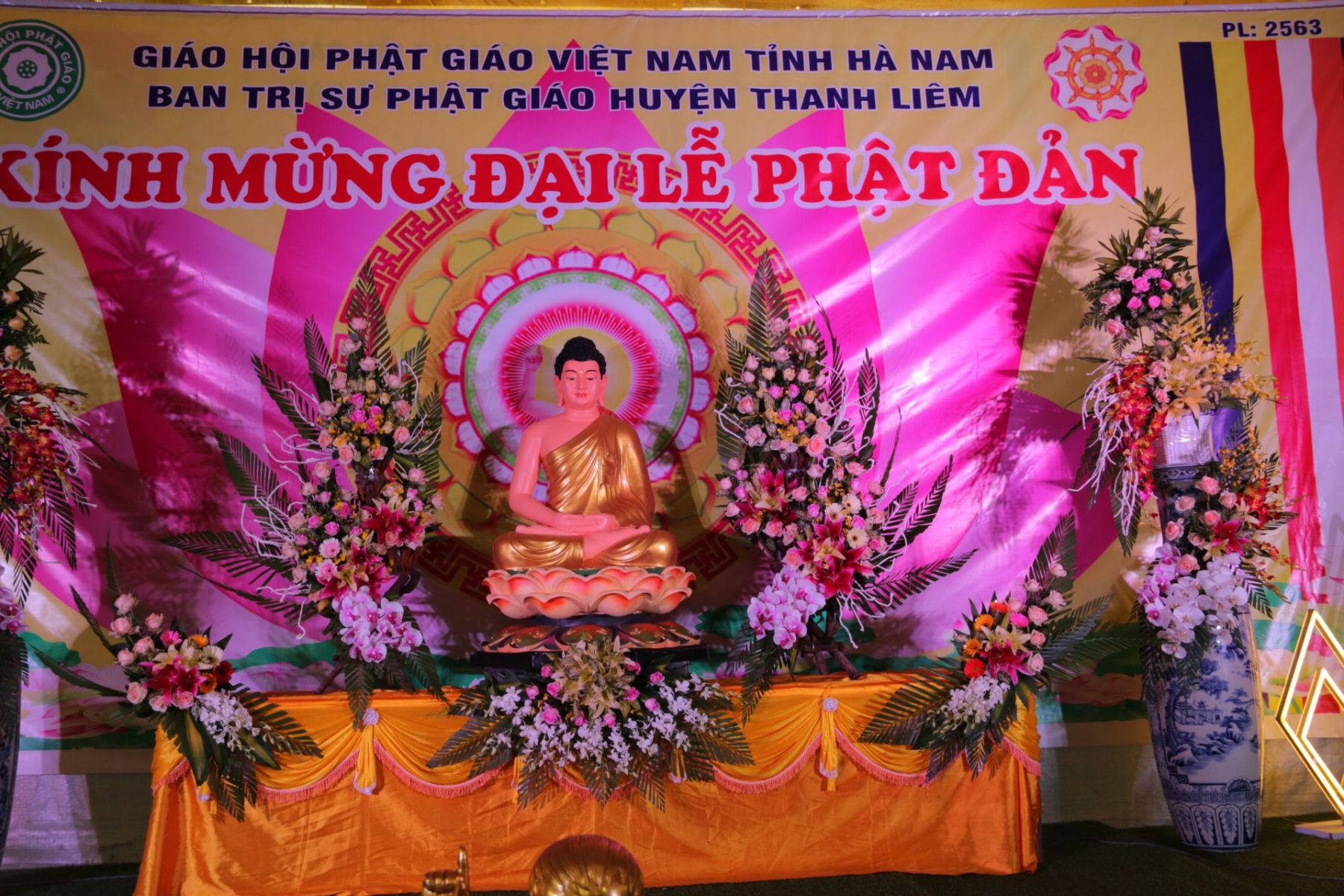 Huyện Thanh Liêm: Ban Trị Sự  Phật giáo huyện Tổ Chức Đại Lễ Phật Đản  PL. 2563 - Dl. 2019