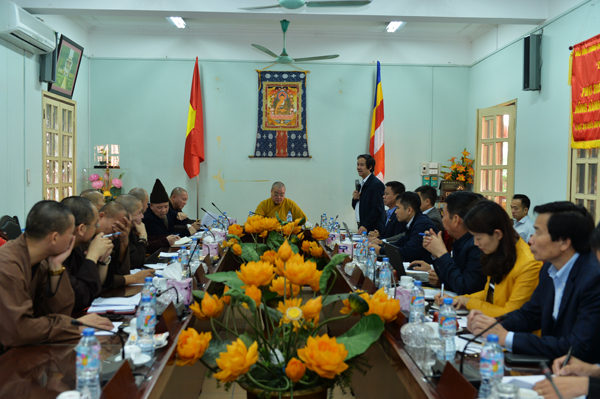 Hà Nội: Thường trực HĐTS với Ban Trị sự GHPGVN tỉnh Quảng Ninh làm việc trước thềm Đại lễ Tưởng niệm 710 Phật hoàng Trần Nhân Tông nhập Niết Bàn