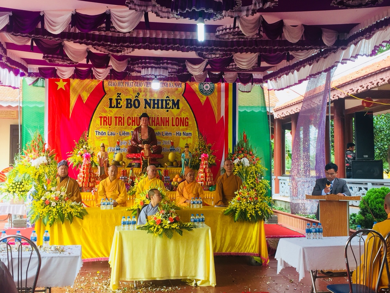 [THANH LIÊM] Long trọng tổ chức Lễ công bố quyết định trụ trì Chùa Khánh Long – thôn Lau – Xã Liêm Thuận- huyện Thanh Liêm – tỉnh Hà Nam.