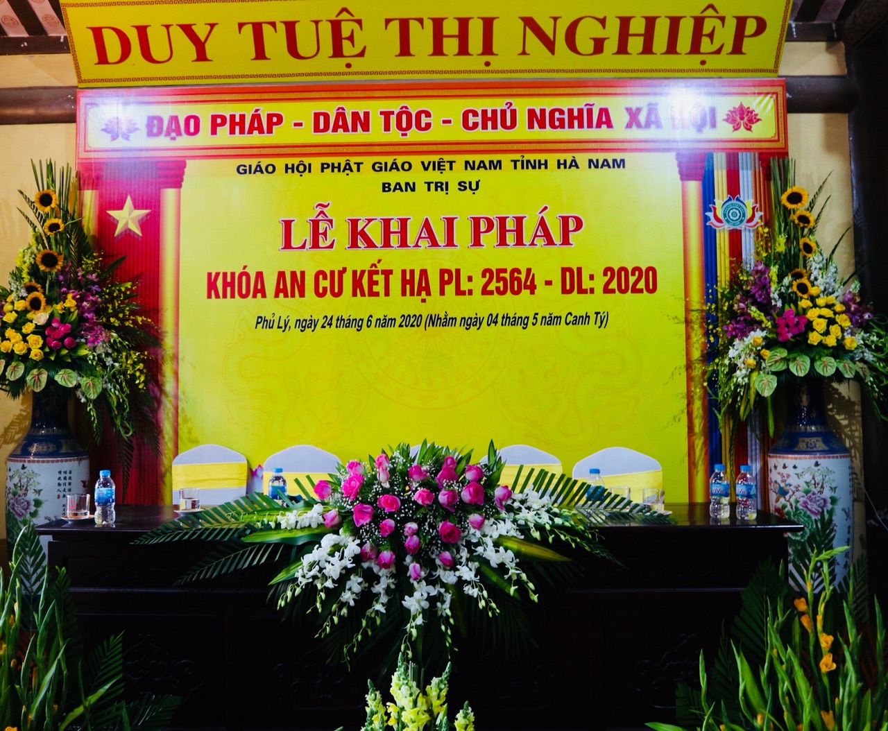 Lễ khai Pháp  khóa an cư kiết hạ Phật lịch 2564 - Dương lịch 2020.