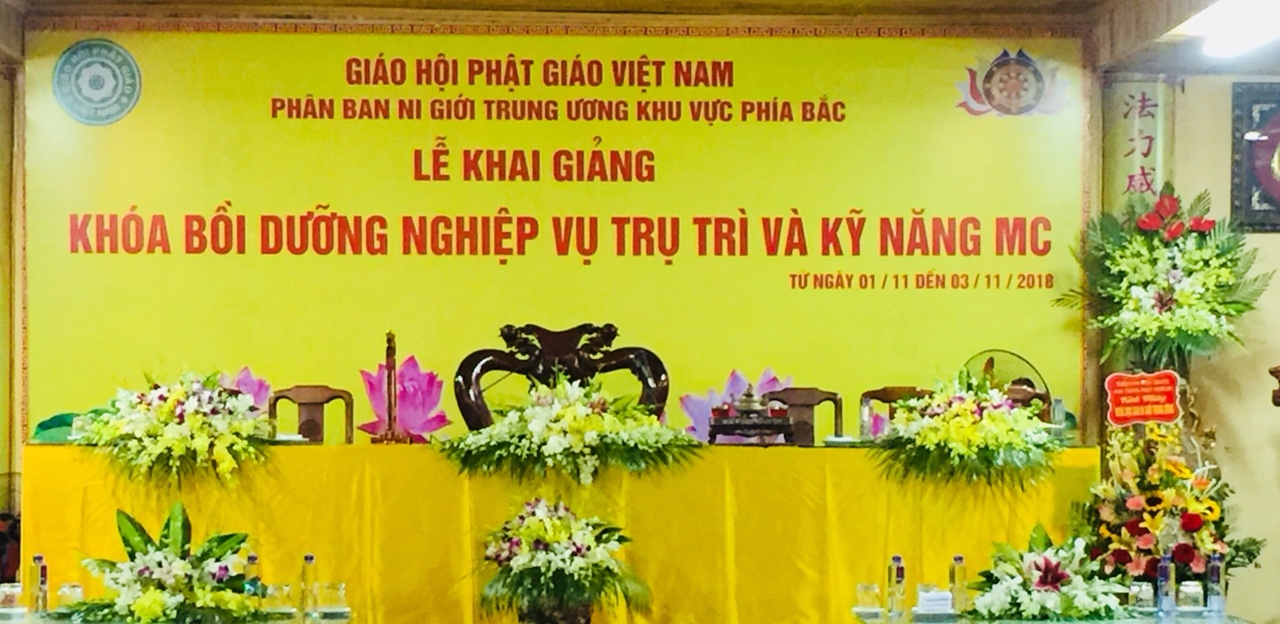 [HÀ NỘI] LONG TRỌNG TỔ CHỨC LỄ KHAI GIẢNG KHÓA BỒI DƯỠNG NGHIỆP VỤ TRỤ TRÌ VÀ KỸ NĂNG MC KHU VỰC PHÍA BẮC