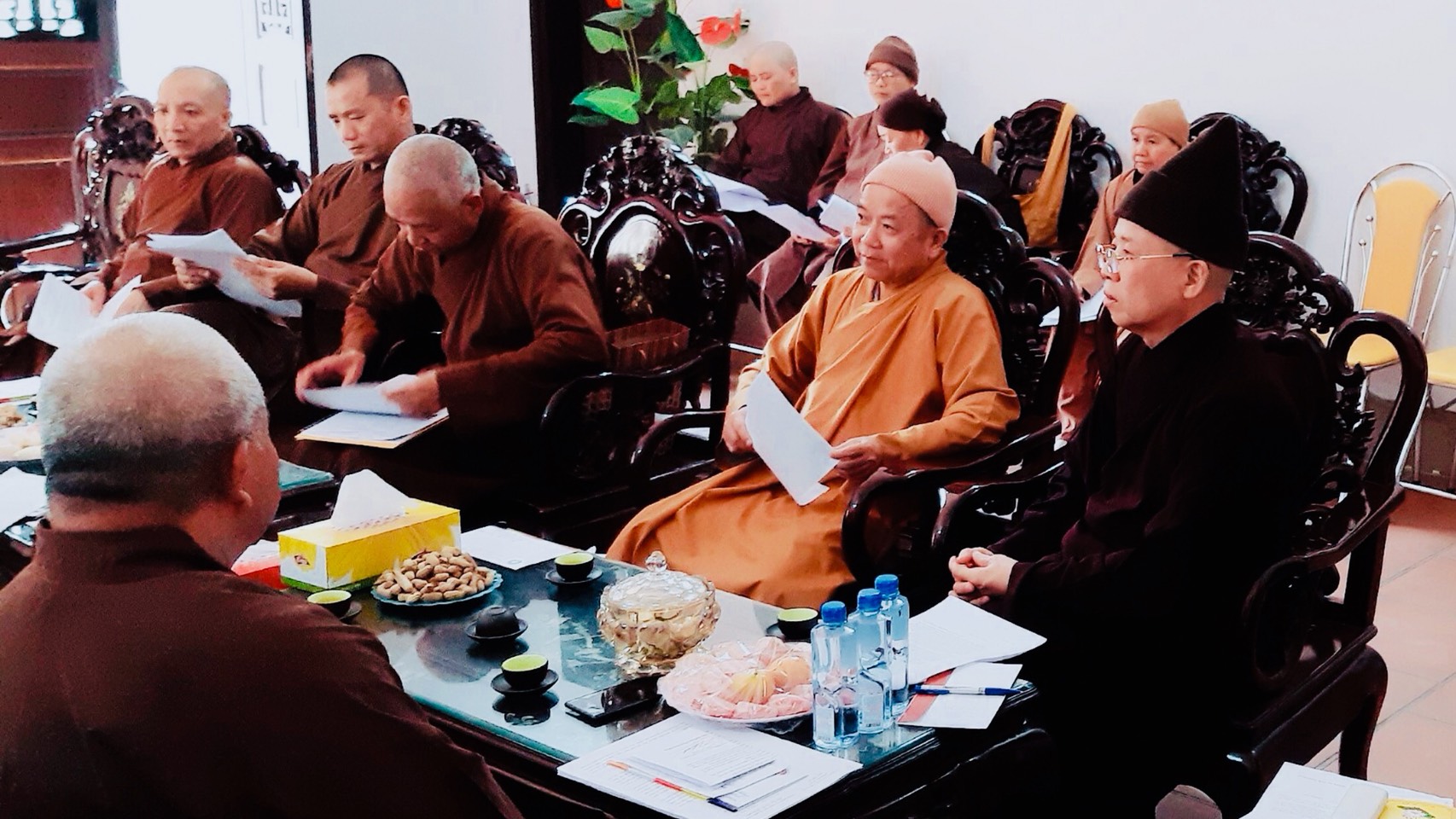 Hà Nam: Ban Trị Sự GHPGVN tỉnh họp Báo cáo tổng kết công tác Phật sự năm 2019 và chương trình hoạt động 06 tháng đầu năm 2020 tại trụ sở Tỉnh Hội.