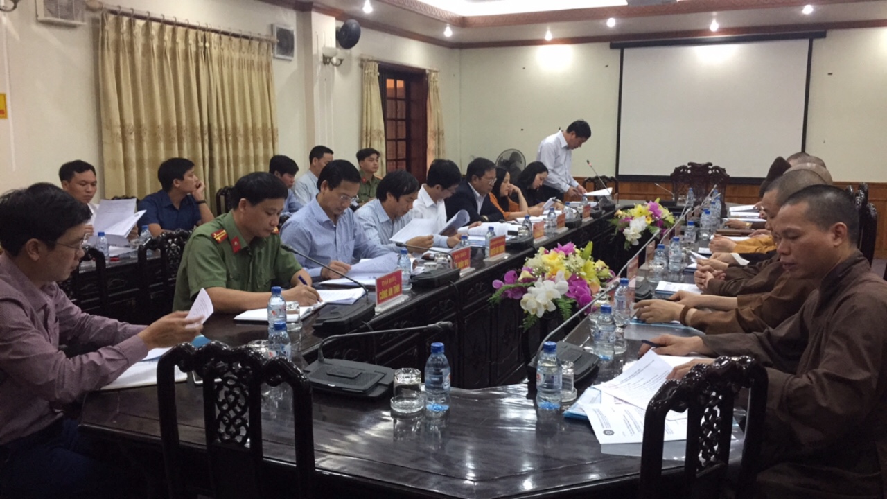 [HÀ NAM] Họp về công tác chuẩn bị Đại lễ Vesak Liên hợp quốc 2019 tại UBND tỉnh Hà Nam.