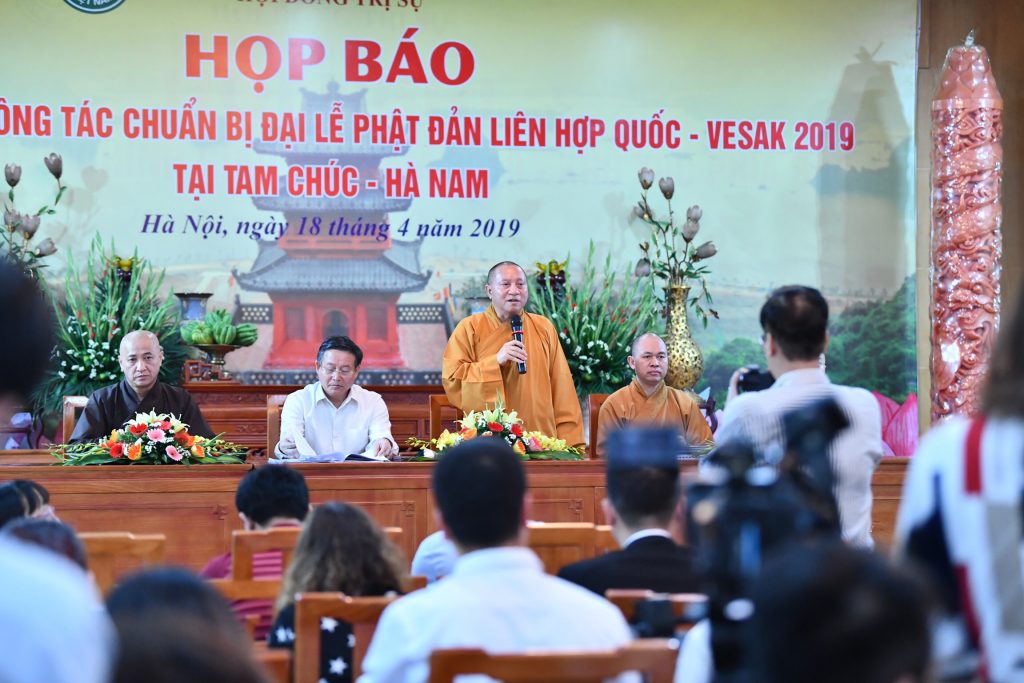 HÀ NỘI: TỔ CHỨC HỌP BÁO VỀ ĐẠI LỄ VESAK LIÊN HIỆP QUỐC 2019.
